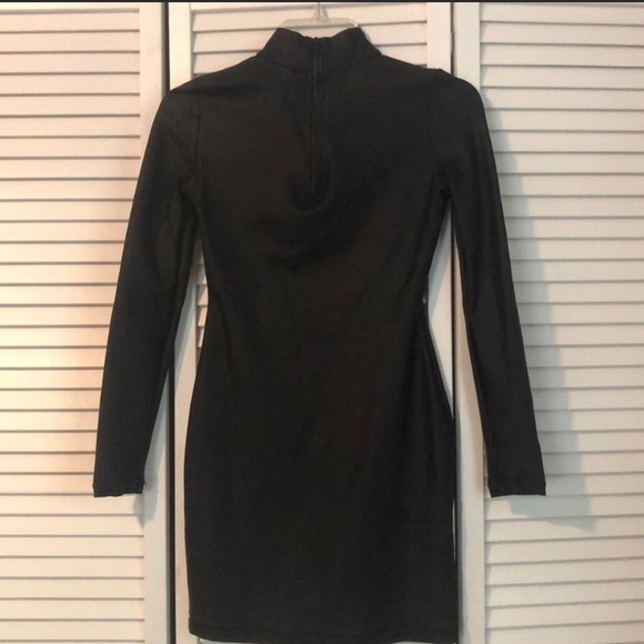French Connection Turtleneck Shimmer Ponte Sheath Dress - Picture 7 of 12